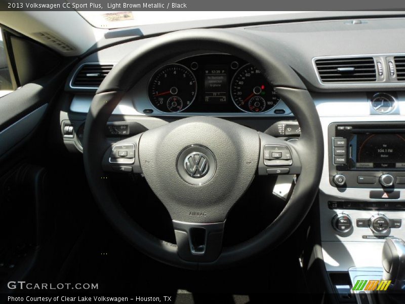 Light Brown Metallic / Black 2013 Volkswagen CC Sport Plus