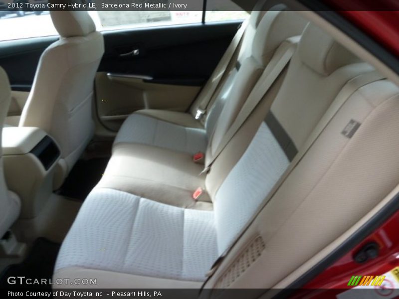 Barcelona Red Metallic / Ivory 2012 Toyota Camry Hybrid LE