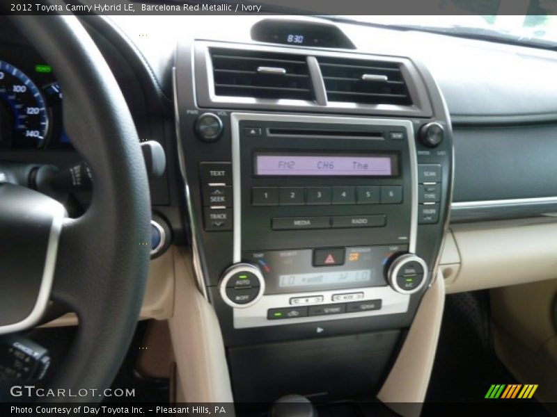 Barcelona Red Metallic / Ivory 2012 Toyota Camry Hybrid LE