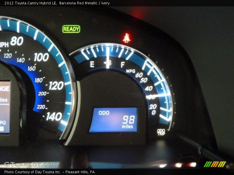 Barcelona Red Metallic / Ivory 2012 Toyota Camry Hybrid LE