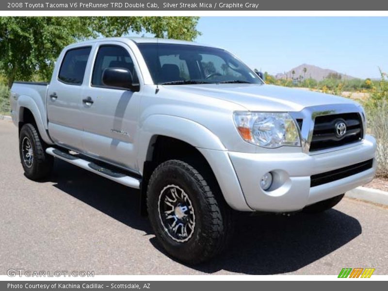 Silver Streak Mica / Graphite Gray 2008 Toyota Tacoma V6 PreRunner TRD Double Cab