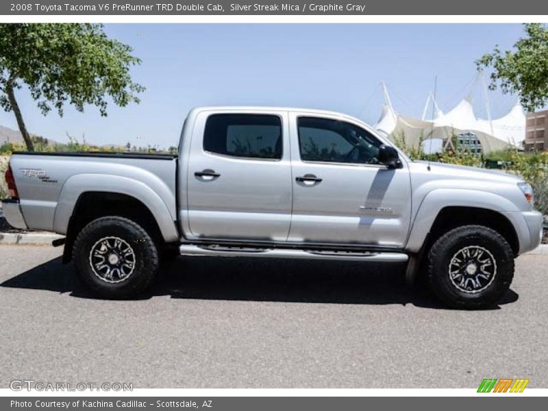 Silver Streak Mica / Graphite Gray 2008 Toyota Tacoma V6 PreRunner TRD Double Cab