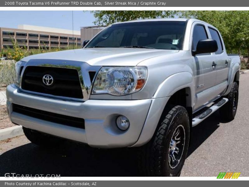 Silver Streak Mica / Graphite Gray 2008 Toyota Tacoma V6 PreRunner TRD Double Cab