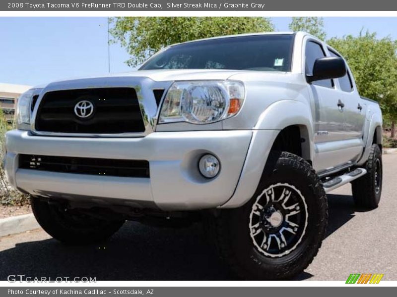 Silver Streak Mica / Graphite Gray 2008 Toyota Tacoma V6 PreRunner TRD Double Cab