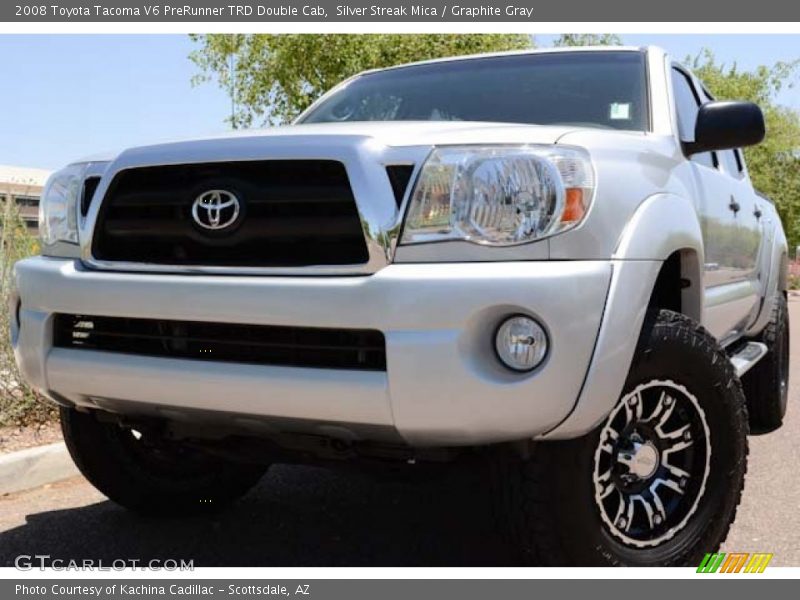 Silver Streak Mica / Graphite Gray 2008 Toyota Tacoma V6 PreRunner TRD Double Cab