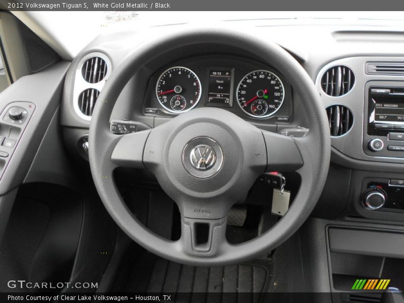 White Gold Metallic / Black 2012 Volkswagen Tiguan S