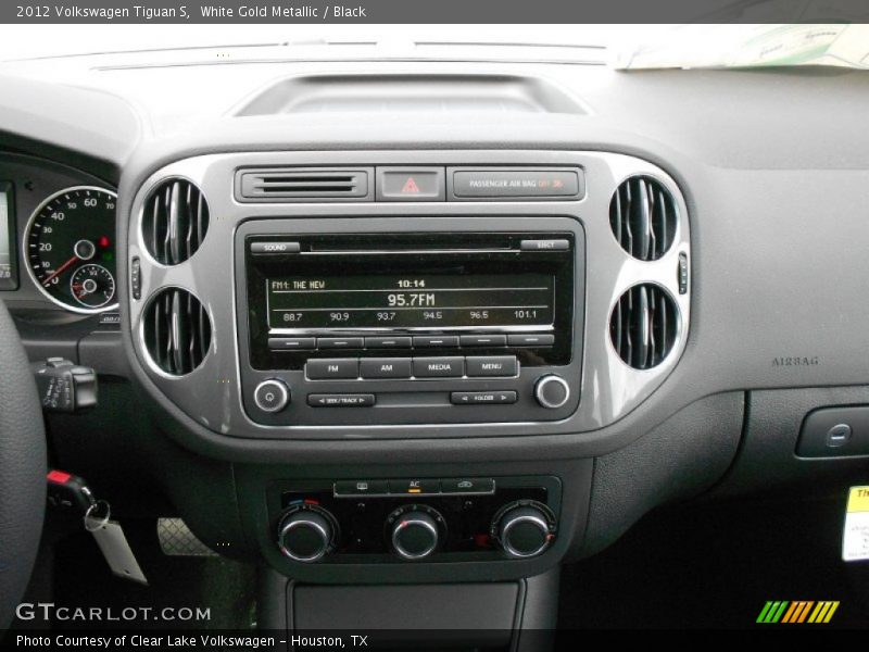 White Gold Metallic / Black 2012 Volkswagen Tiguan S