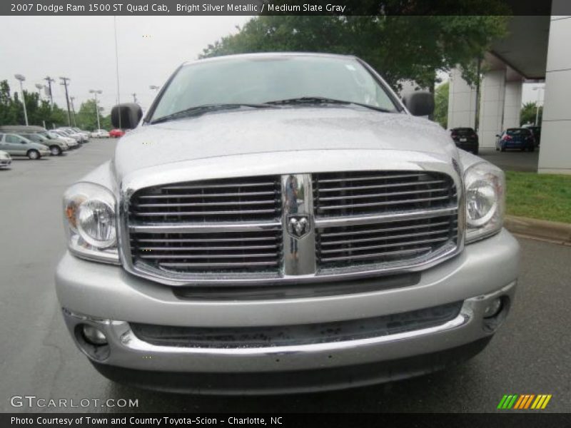 Bright Silver Metallic / Medium Slate Gray 2007 Dodge Ram 1500 ST Quad Cab