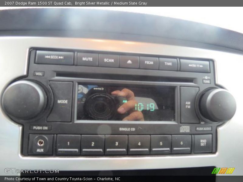 Bright Silver Metallic / Medium Slate Gray 2007 Dodge Ram 1500 ST Quad Cab