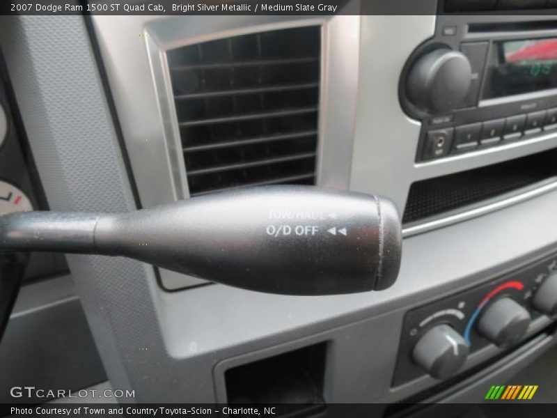 Bright Silver Metallic / Medium Slate Gray 2007 Dodge Ram 1500 ST Quad Cab