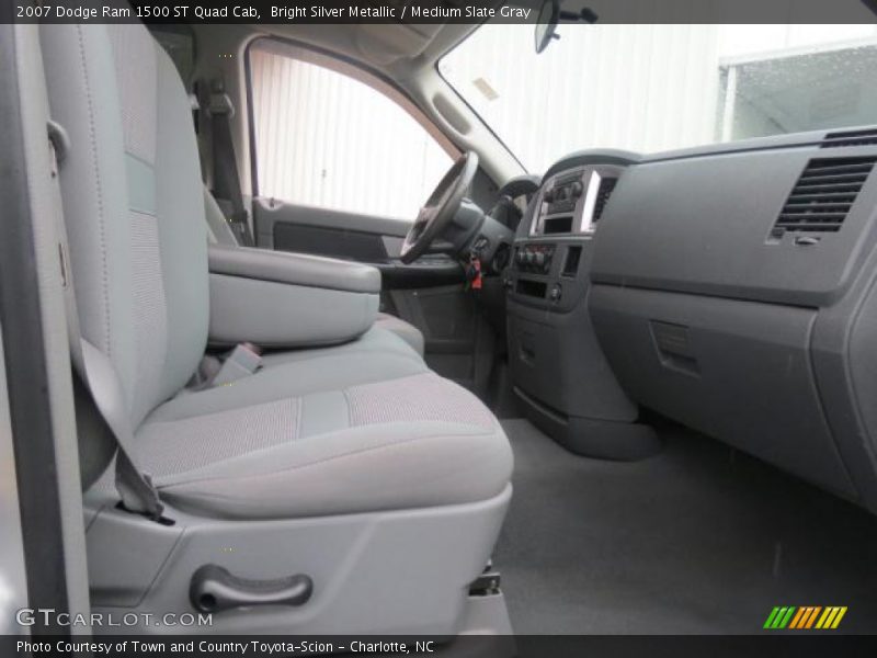Bright Silver Metallic / Medium Slate Gray 2007 Dodge Ram 1500 ST Quad Cab