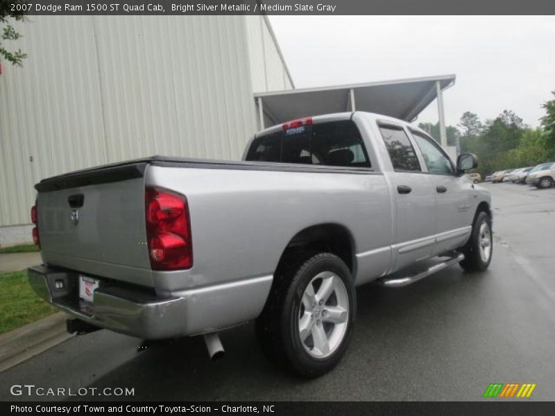 Bright Silver Metallic / Medium Slate Gray 2007 Dodge Ram 1500 ST Quad Cab