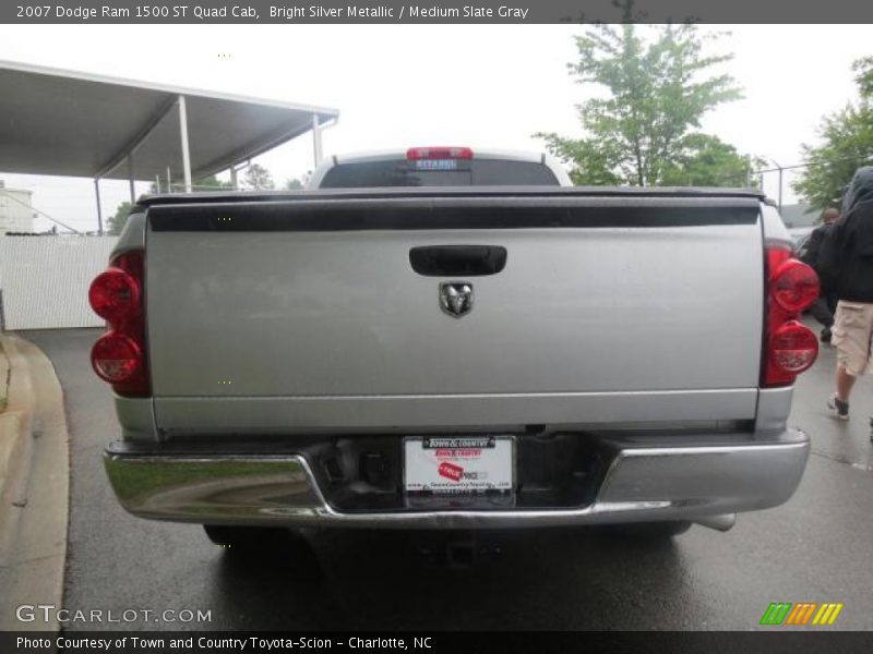Bright Silver Metallic / Medium Slate Gray 2007 Dodge Ram 1500 ST Quad Cab