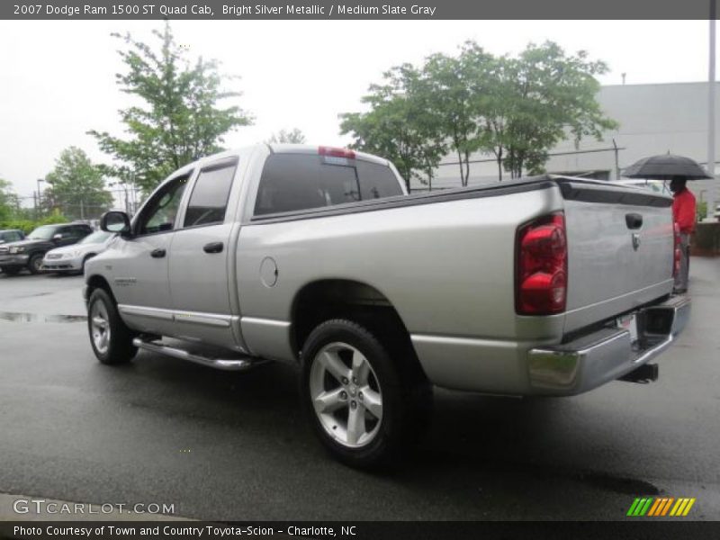 Bright Silver Metallic / Medium Slate Gray 2007 Dodge Ram 1500 ST Quad Cab