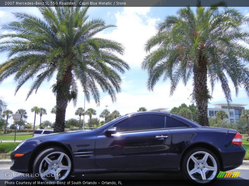  2007 SL 550 Roadster Capri Blue Metallic
