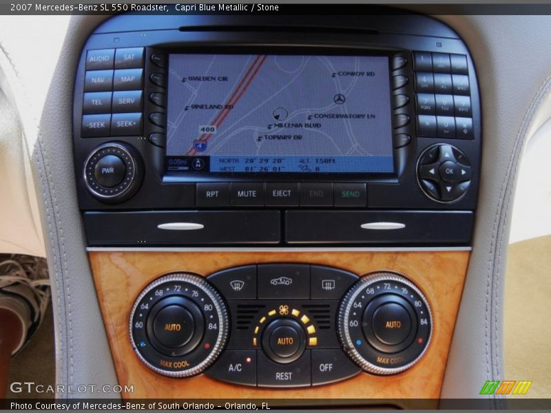 Navigation of 2007 SL 550 Roadster