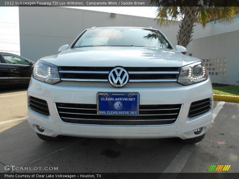 Campanella White / Saddle Brown 2012 Volkswagen Touareg TDI Lux 4XMotion