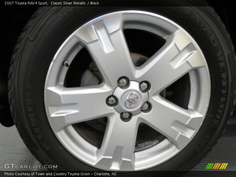 Classic Silver Metallic / Black 2007 Toyota RAV4 Sport