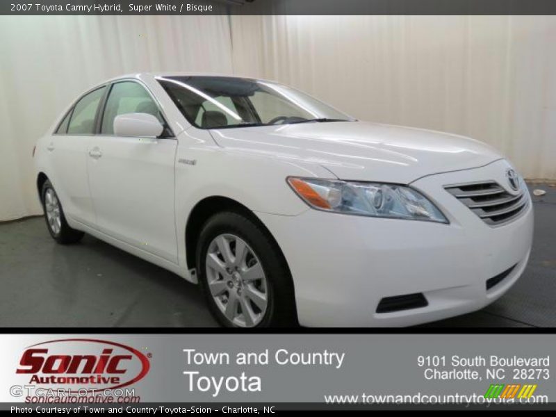 Super White / Bisque 2007 Toyota Camry Hybrid