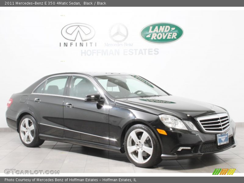 Black / Black 2011 Mercedes-Benz E 350 4Matic Sedan