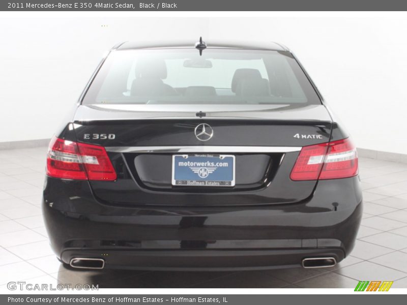 Black / Black 2011 Mercedes-Benz E 350 4Matic Sedan