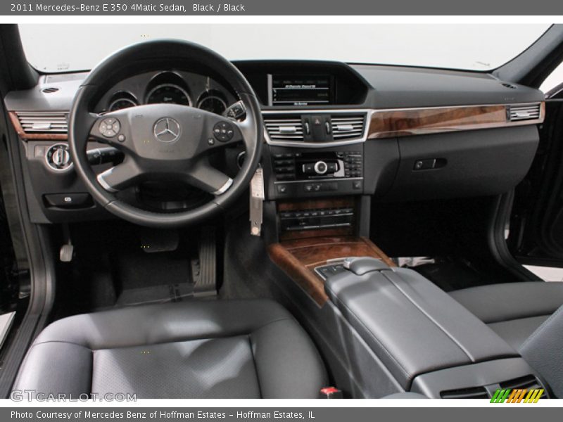 Black / Black 2011 Mercedes-Benz E 350 4Matic Sedan