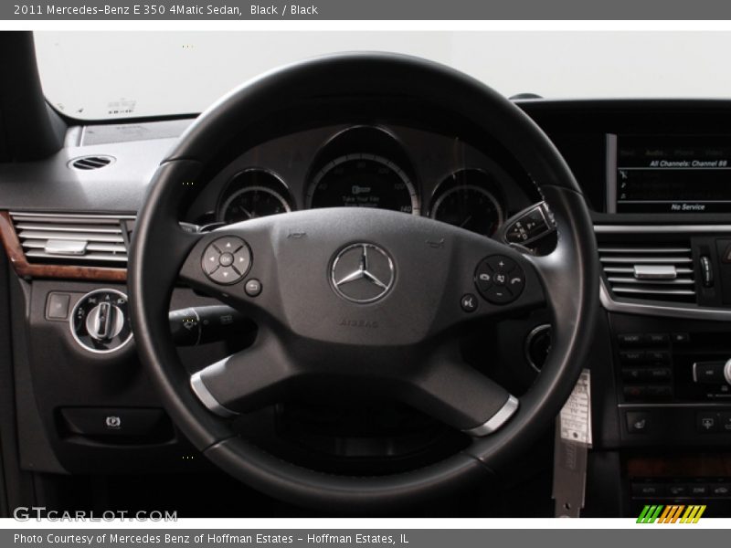 Black / Black 2011 Mercedes-Benz E 350 4Matic Sedan