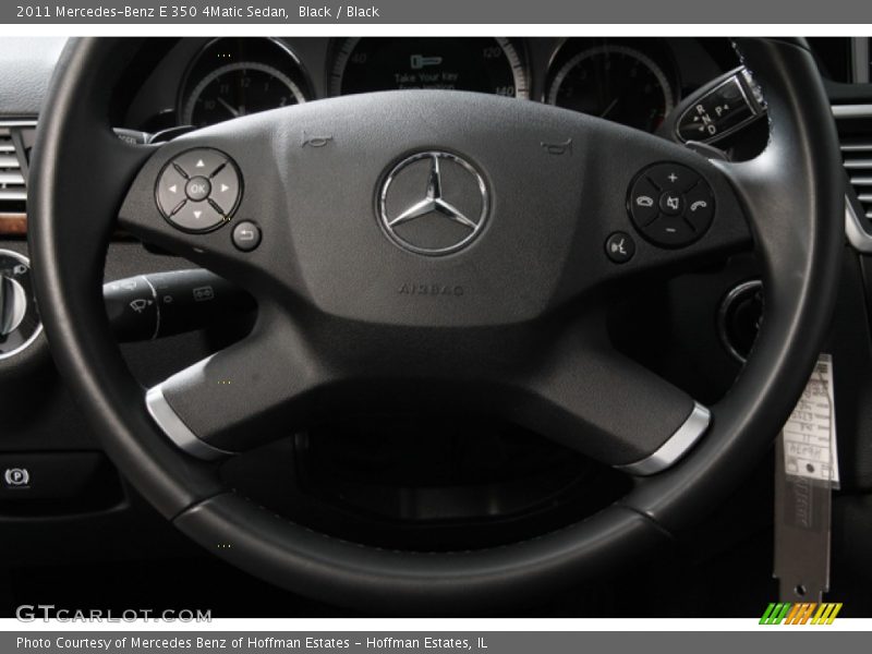 Black / Black 2011 Mercedes-Benz E 350 4Matic Sedan