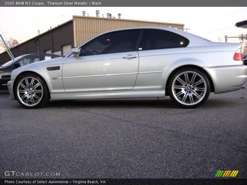 Titanium Silver Metallic / Black 2005 BMW M3 Coupe