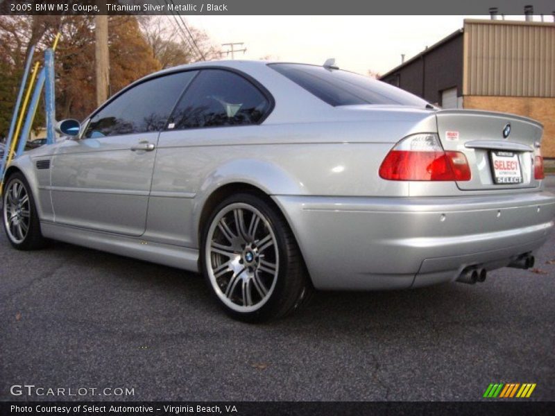 Titanium Silver Metallic / Black 2005 BMW M3 Coupe