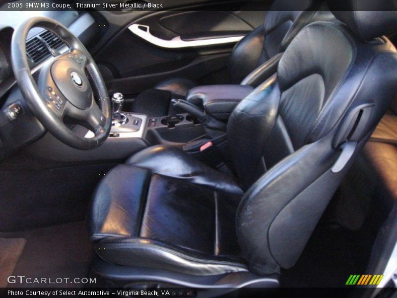 Titanium Silver Metallic / Black 2005 BMW M3 Coupe