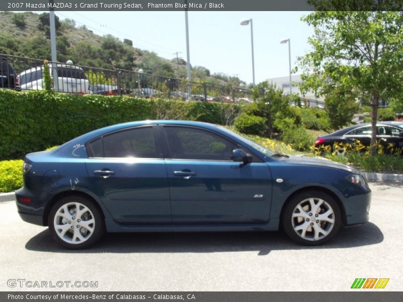 Phantom Blue Mica / Black 2007 Mazda MAZDA3 s Grand Touring Sedan