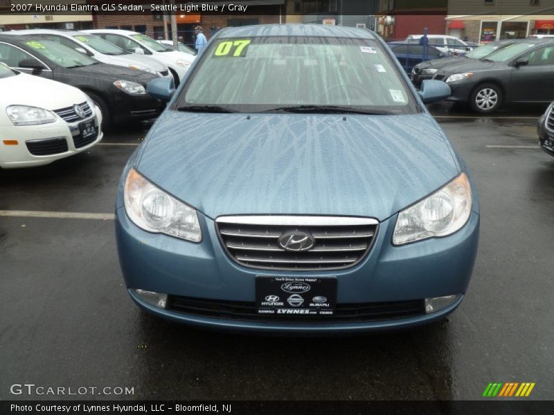 Seattle Light Blue / Gray 2007 Hyundai Elantra GLS Sedan