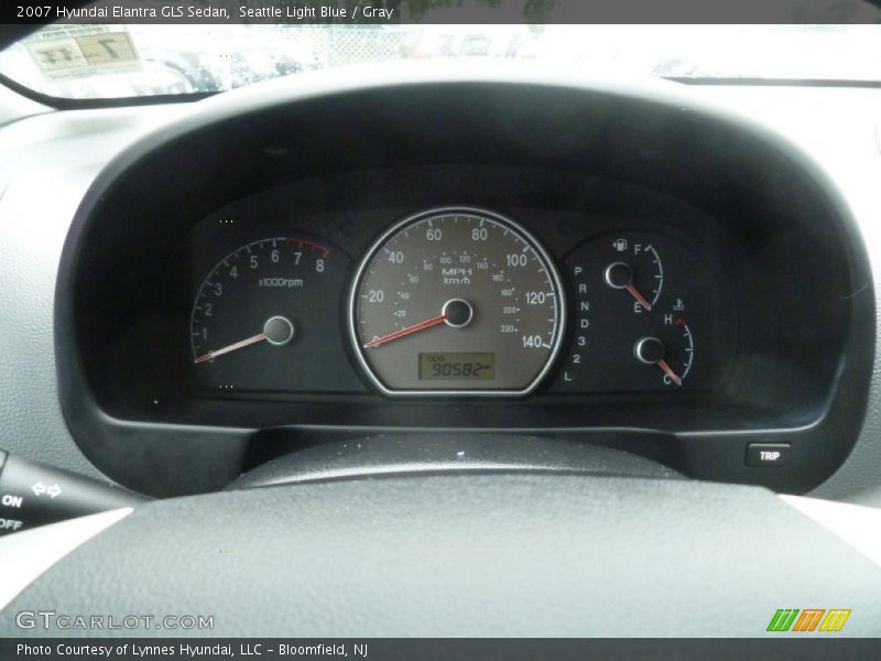 Seattle Light Blue / Gray 2007 Hyundai Elantra GLS Sedan