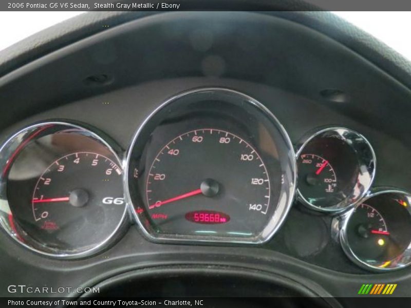 Stealth Gray Metallic / Ebony 2006 Pontiac G6 V6 Sedan