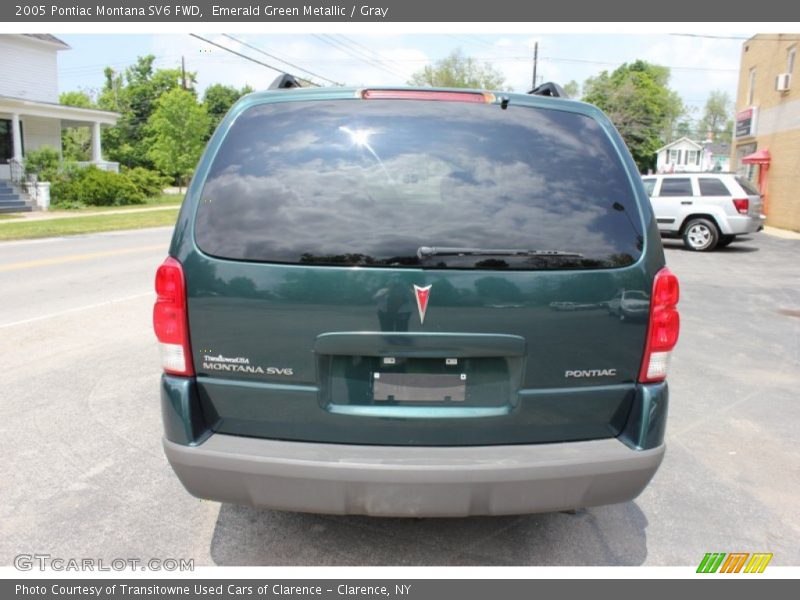 Emerald Green Metallic / Gray 2005 Pontiac Montana SV6 FWD