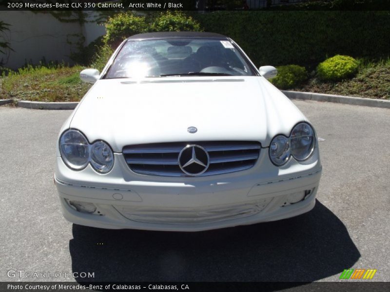 Arctic White / Black 2009 Mercedes-Benz CLK 350 Cabriolet