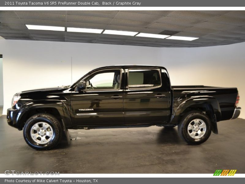 Black / Graphite Gray 2011 Toyota Tacoma V6 SR5 PreRunner Double Cab