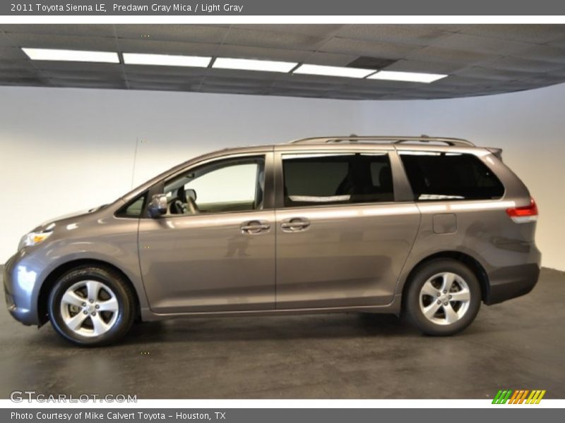 Predawn Gray Mica / Light Gray 2011 Toyota Sienna LE