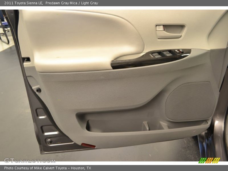 Predawn Gray Mica / Light Gray 2011 Toyota Sienna LE