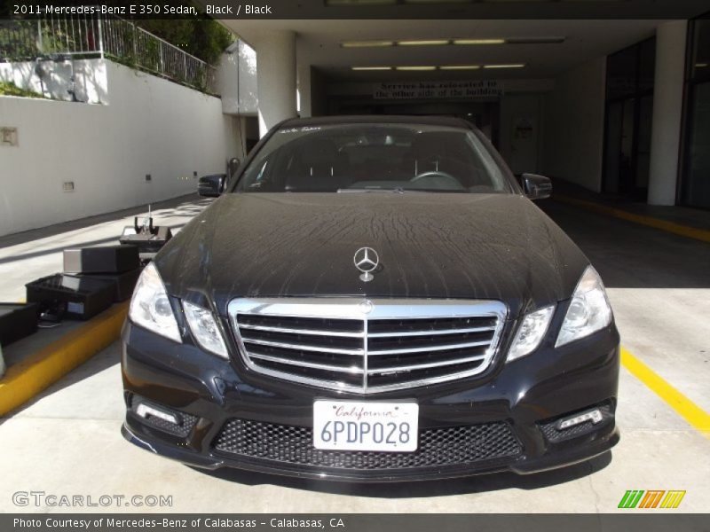 Black / Black 2011 Mercedes-Benz E 350 Sedan
