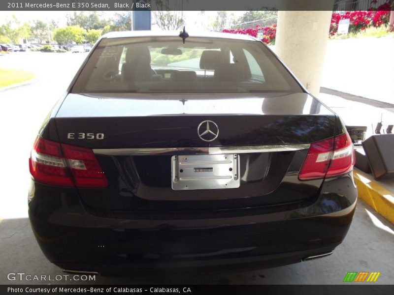 Black / Black 2011 Mercedes-Benz E 350 Sedan