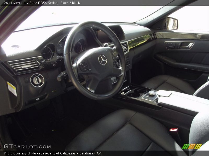 Black / Black 2011 Mercedes-Benz E 350 Sedan