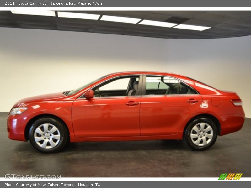 Barcelona Red Metallic / Ash 2011 Toyota Camry LE
