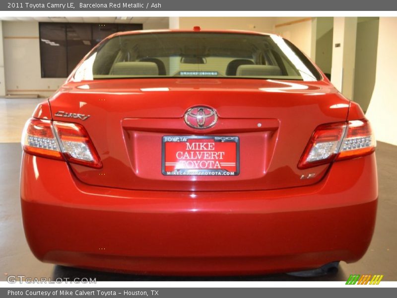 Barcelona Red Metallic / Ash 2011 Toyota Camry LE