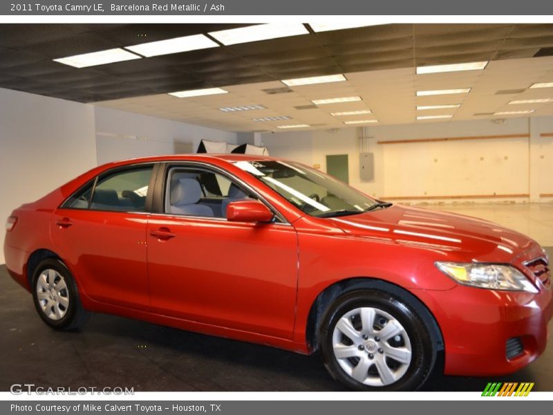 Barcelona Red Metallic / Ash 2011 Toyota Camry LE