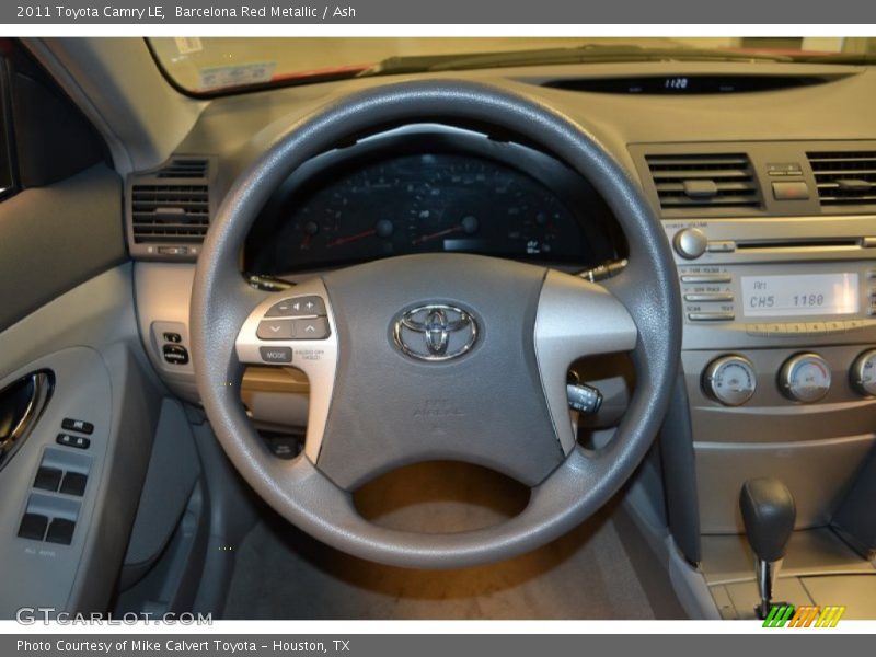 Barcelona Red Metallic / Ash 2011 Toyota Camry LE