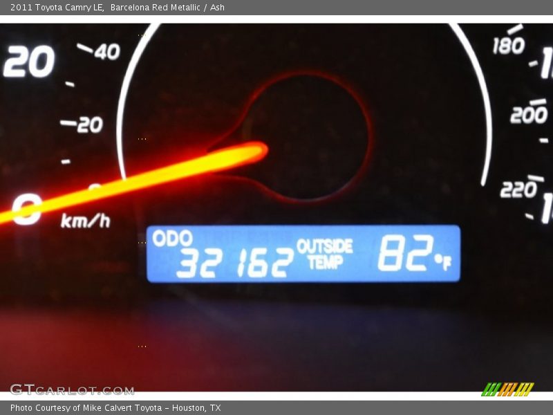 Barcelona Red Metallic / Ash 2011 Toyota Camry LE