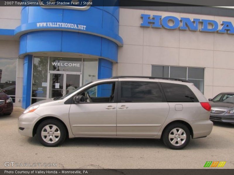 Silver Shadow Pearl / Stone 2007 Toyota Sienna LE