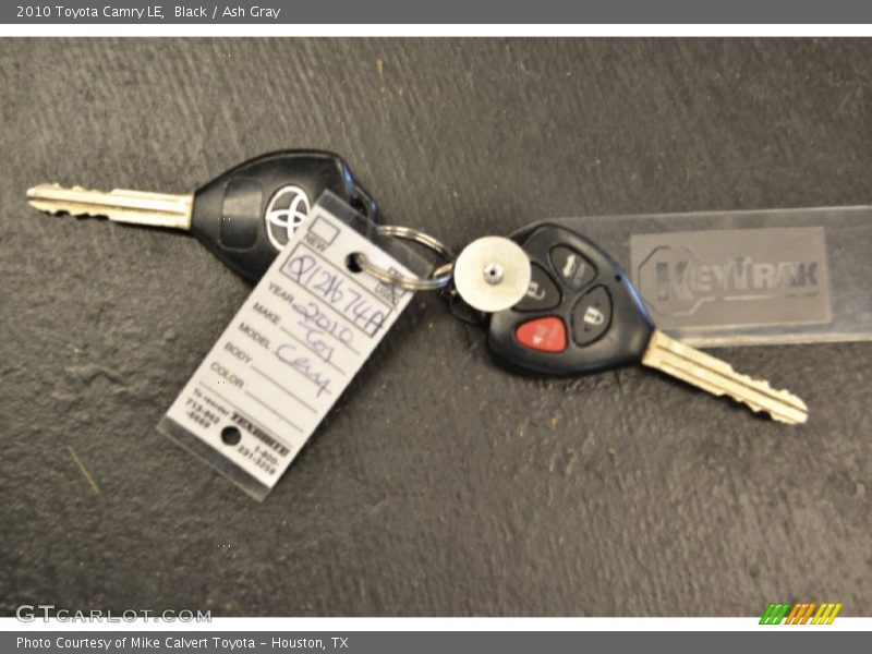 Black / Ash Gray 2010 Toyota Camry LE